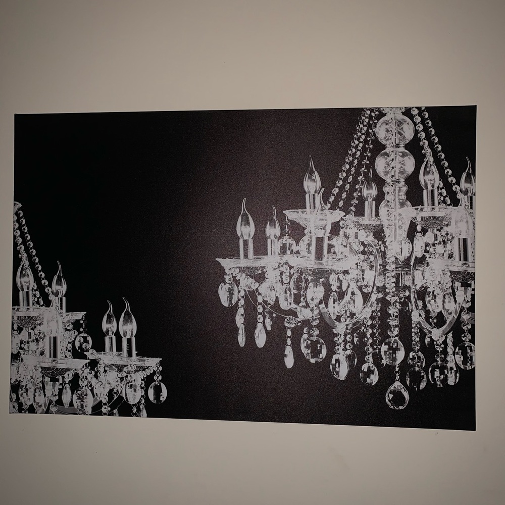 Chandelier Canvas Wall Art